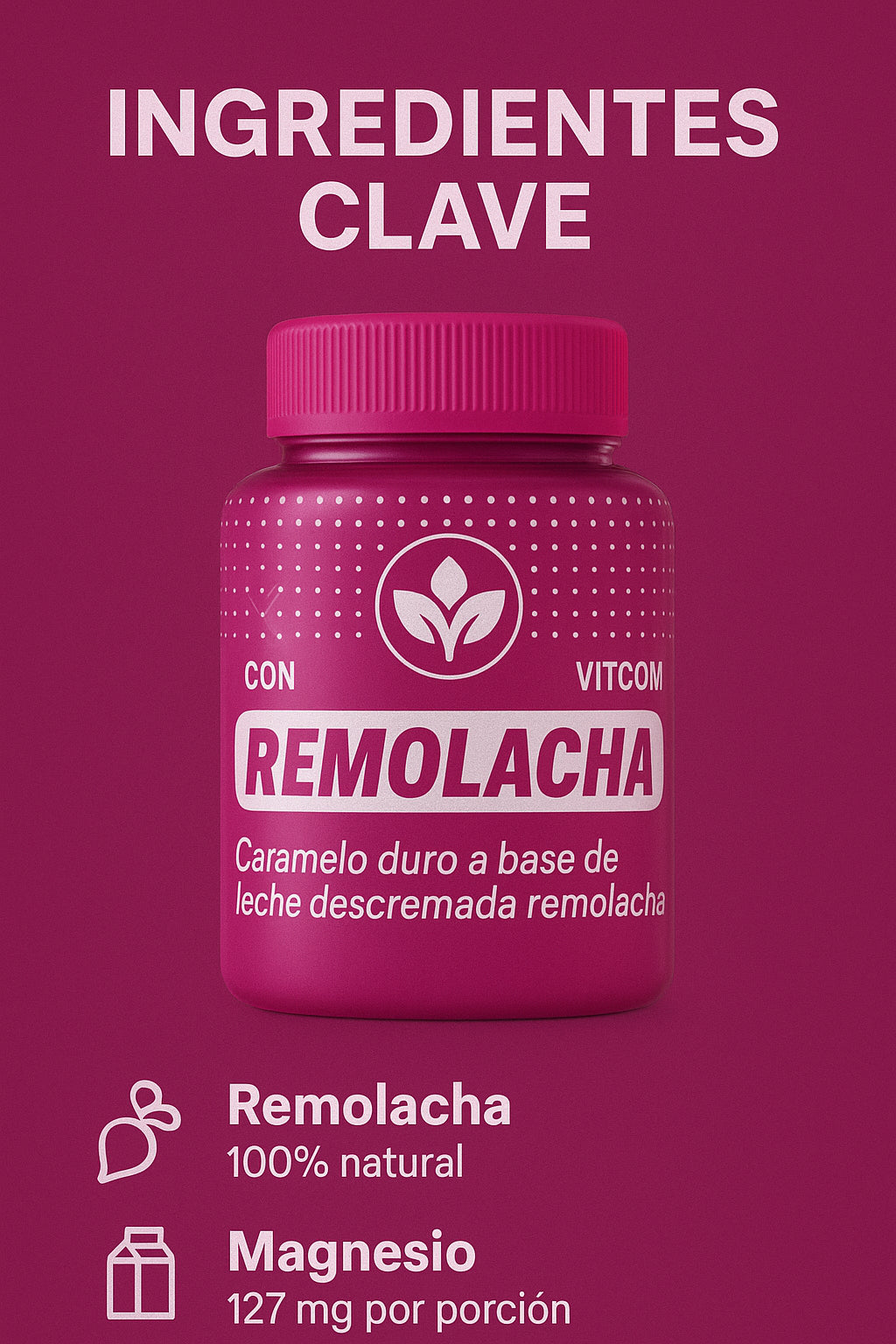 Caramelo de Leche con Remolacha - Sin azúcar añadida • 🌿 100% natural