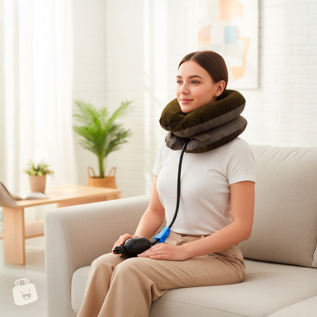 Cuello Cervical Inflable Tracción Original PREMIUM