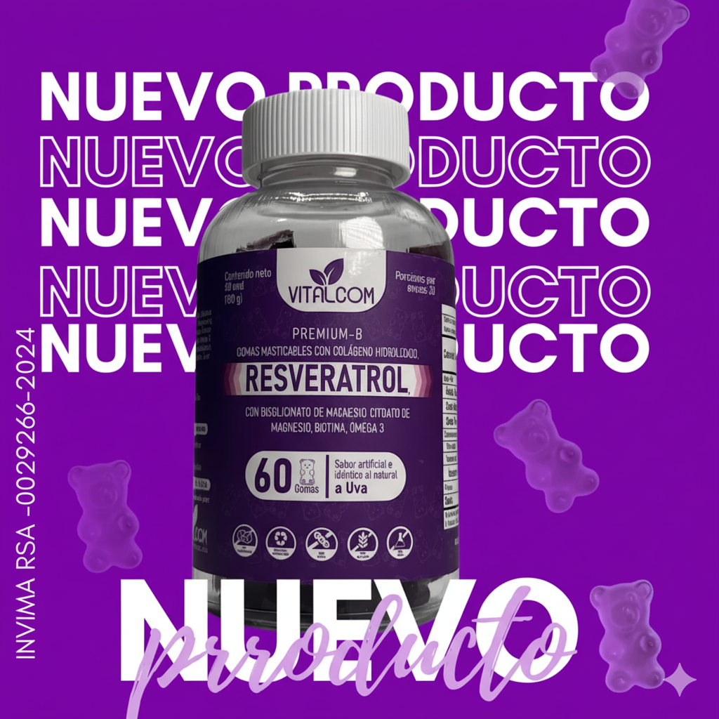 Gomas Resveratrol VITALCOM X 60