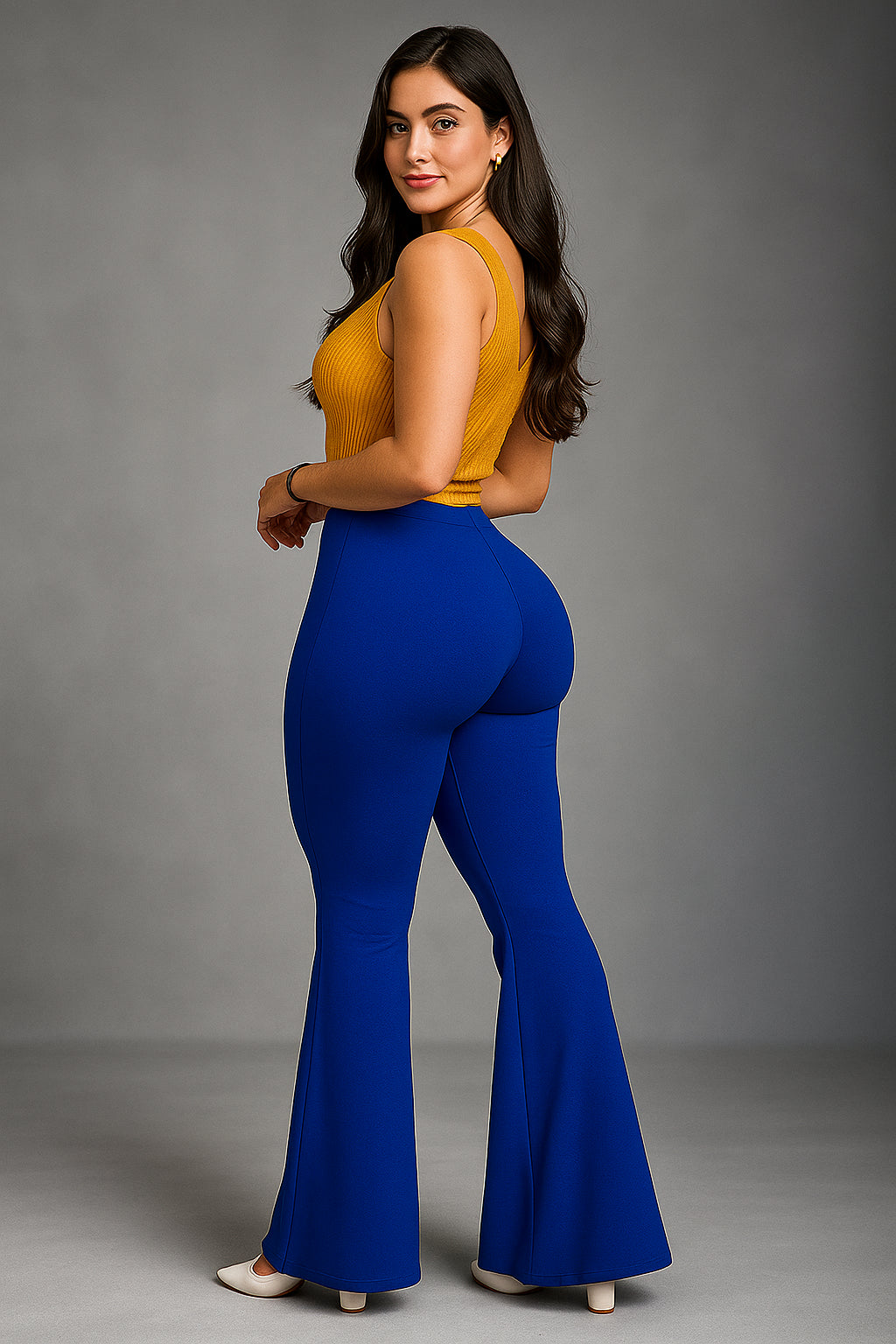 Leggins bota campana broches