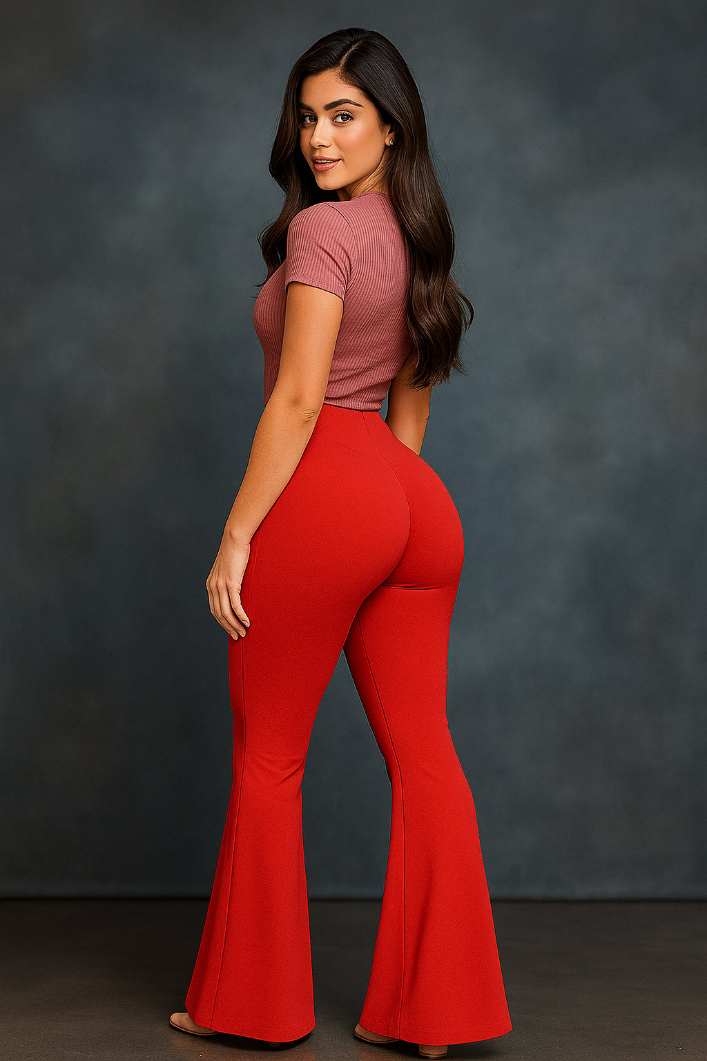 Leggins bota campana broches