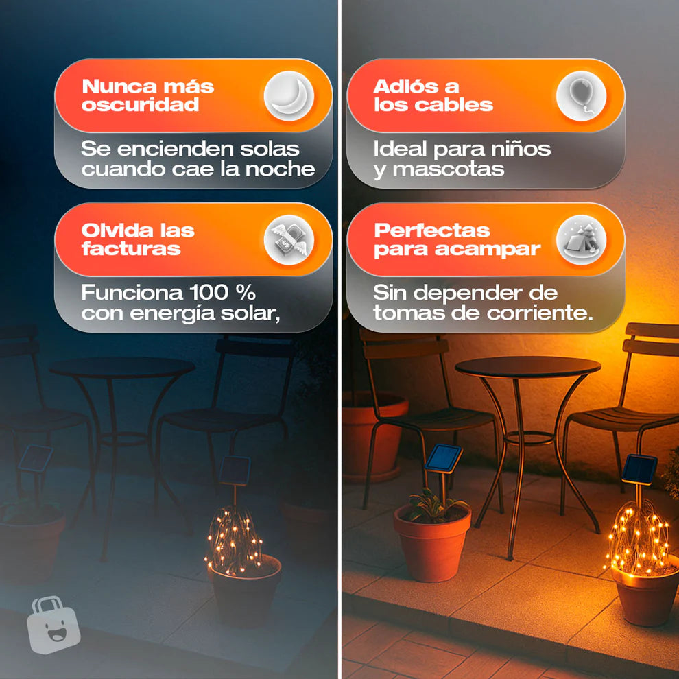 Luces de Navidad Solares