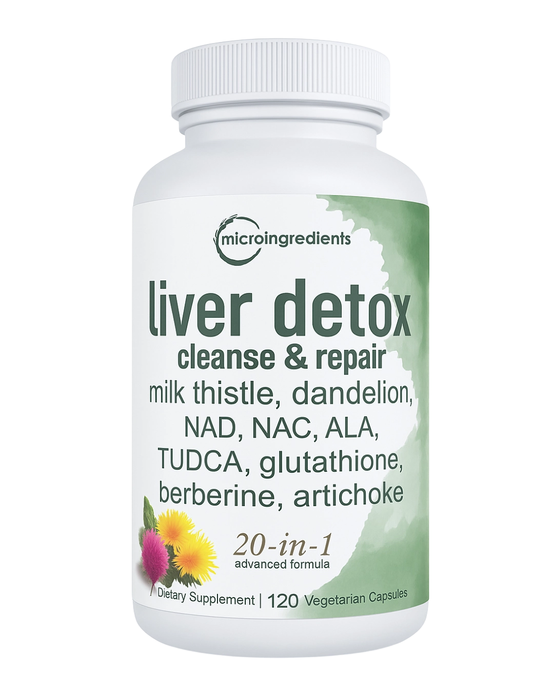 Liver Detox - Microingredients® 120 cápsulas