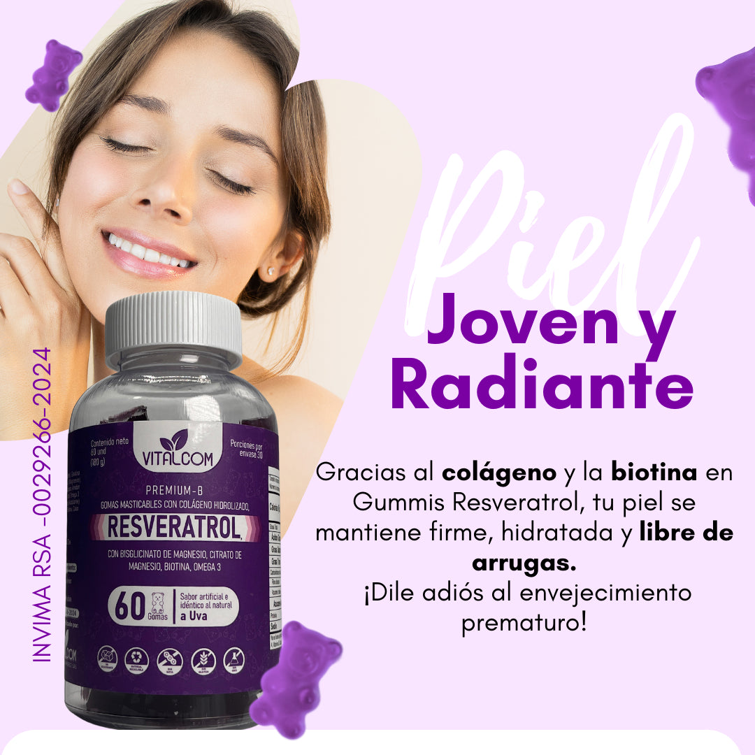 Gomas Resveratrol VITALCOM X 60