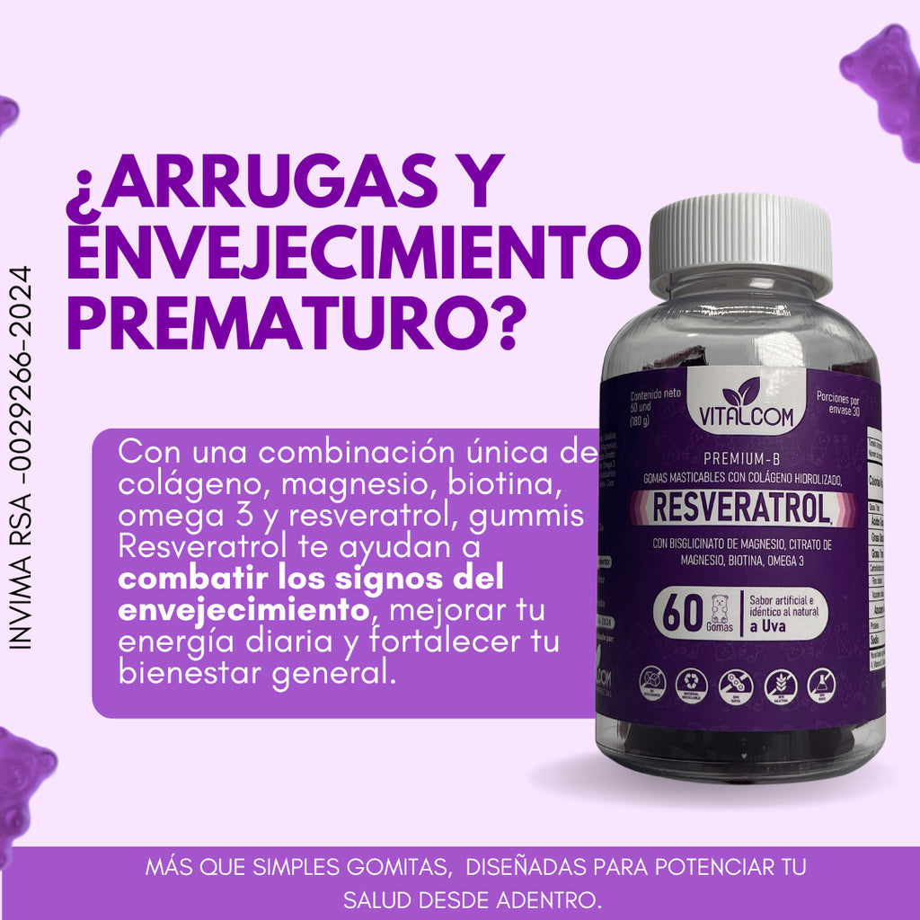 Gomas Resveratrol VITALCOM X 60