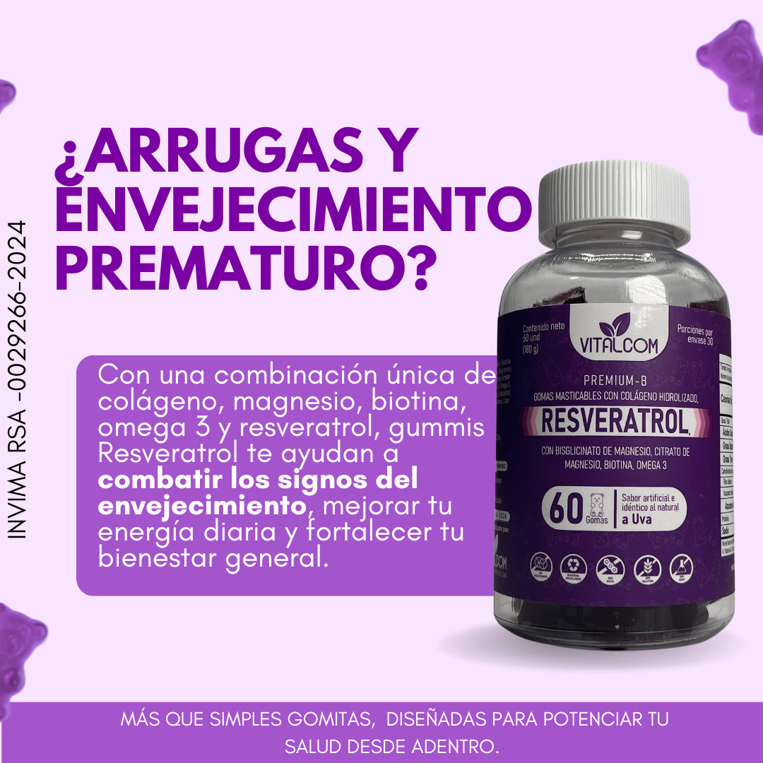 Gomas Resveratrol VITALCOM X 60