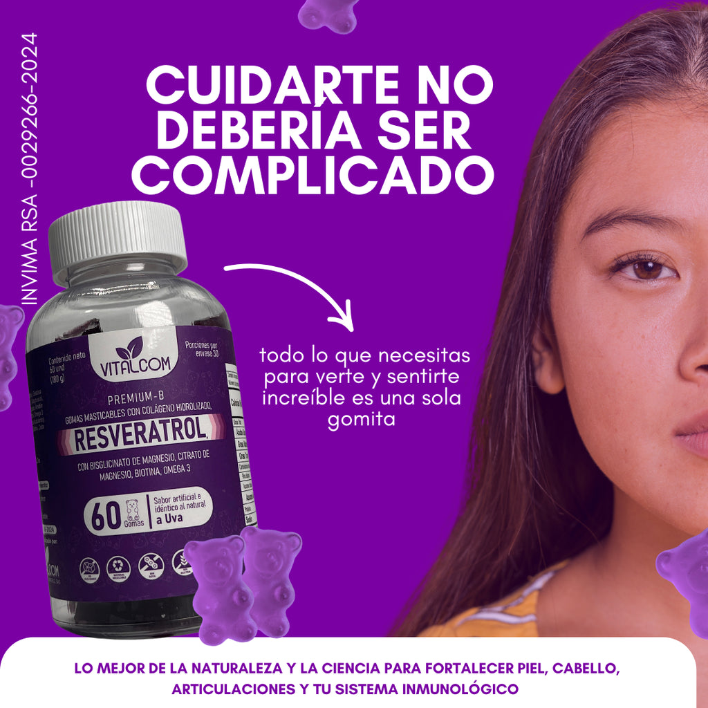 Gomas Resveratrol VITALCOM X 60
