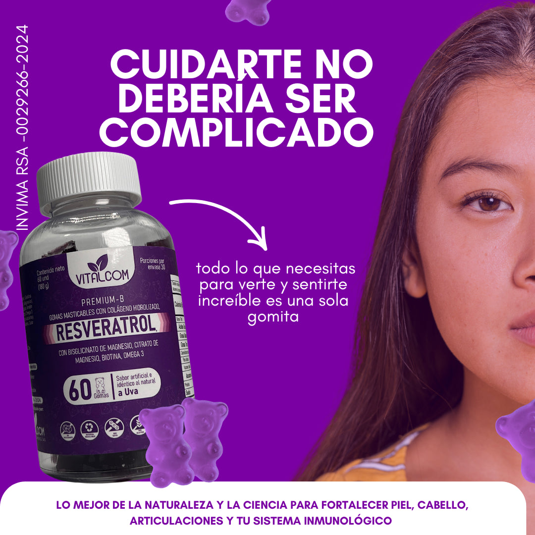 Gomas Resveratrol VITALCOM X 60