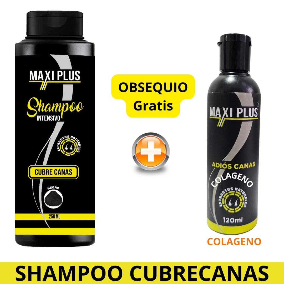 Shampoo CUBRECANAS + Obsequio MAXIPLUS