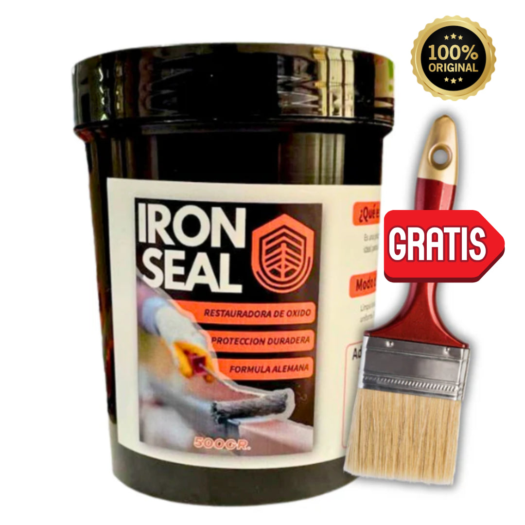 Iron Seal - Elimina óxido al instante – Sin lijar, sin pulir - 500gr + Brocha