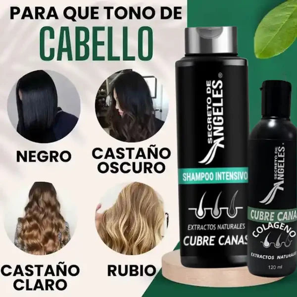 Shampoo CUBRECANAS + 2 Obsequios