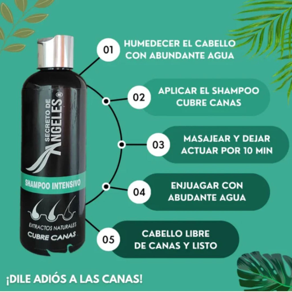Shampoo CUBRECANAS + 2 Obsequios